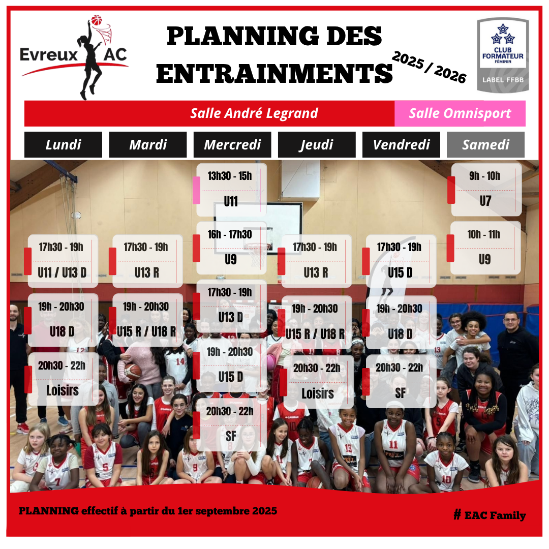 Nouvelle saison, Nouveau Planning