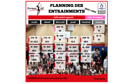 Nouvelle saison, Nouveau Planning